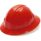 Pyramex Full Brim 4 Point Ratchet Suspension Hard Hat - Red HP24120