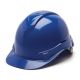 Pyramex Ridgeline HP44 Hard Hat,Cap-Style 4 Point Ratchet Suspension,Blue,HP44160