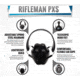 Rifleman PXS Hearing Protectors, 19 db NRR, Black, RFPXS
