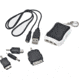 Ripa Mini Solar Keychain Charger, White and Black CH-2198