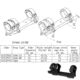 Sako Sako Trg Optilock Scope Mount, 3 Ring - 30mm Diameter, Low, 33/34mm Height, Phosphate 30 Moa S151F922