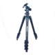 SAMURAI Outdoor-X Carbon 4-Section Carbon Fiber Compact w/Ball Head Travel Tripod, Black, OUTDOORX