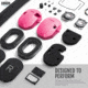 Savior Equipment Apollo Electronic Earmuffs Hearing Protection, Prison Pink, EM-APOLLO-PI