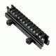 Sniper 1.22 in High Profile Riser Rifle Scope Mount - 13 Picatinny Slots, Black MRSLH