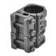 Spuhr 34mm H34mm Separated Rings Rifle Scope Mount for Picatinny Rail, Black, SR-4006