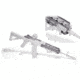 Texas Weapon Systems Gen-3 Handguard w/Dog Leg Scope Rail, AKM/AK-47/AK-74, Black, 35510
