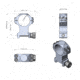Vector Optics X-Accu 25.4mm Picatinny Rings, 1.25in, Chorme, XASR-2502