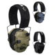 Walkers Razor Pro Digital Ear Muffs, ATAC-IX Camo Ear Cups w/Black Band, ATACS Ghost Ear Cups w/Black Band, Gray Camo Ear Cups w/Black Band