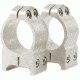Warne Maxima Steel Rings, 1in, Weaver/Picatinny, PA, Medium - Silver 201S
