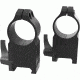 Warne 1in Quick Detach AR15 Flat Top Rifle Scope Rings, Ultra High Profile, Matte Black A204LM