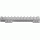Warne Ruger 1 Pc Aluminum PC9, PC40, Mini-14 Ranch Rifle, 77/22, 77/44, 30 - Silver Finish A971S