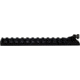 Williams Gun Sight Ace In The Hole Picatinny Scope Rail For Remington 870 w/ Fiber Optic Front Sight, Black/Red 71008