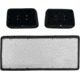 Wise Wise Club Car Ds, Model Years 1979-1999, Golf Cart Front Seat Complete Set, Black, Large, WG003B-7050