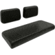 Wise Wise Club Car Ds, Model Years 1979-1999, Golf Cart Front Seat Complete Set, Black, Large, WG003B-7050