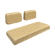 Wise Golf Cart Front Seat Complete Set, Club Car DS, Model Years 1979-1999, Buff, Large, WG003B-7743