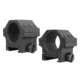 Yankee Hill Machine 6-Screw Low Profile Scope Ring Set Short One Inch Picatinny Matte Black