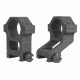 Yankee Hill Machine Offset Combo Scope Ring Set Tall/Offset 30mm Picatinny Matte Black