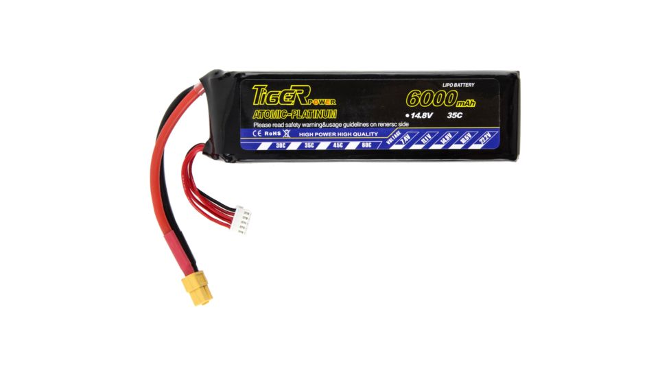 3D Robotics Lithium Polymer Power Pack,4S 14.8 V 6000 mAh 35c PRC0016