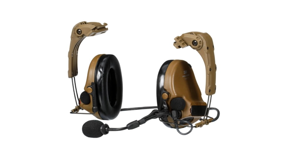 3M VI NIB Hearing Defender Headset w/IHPS Attachment,, Coyote Brown, MT20H682HPS-09N CY