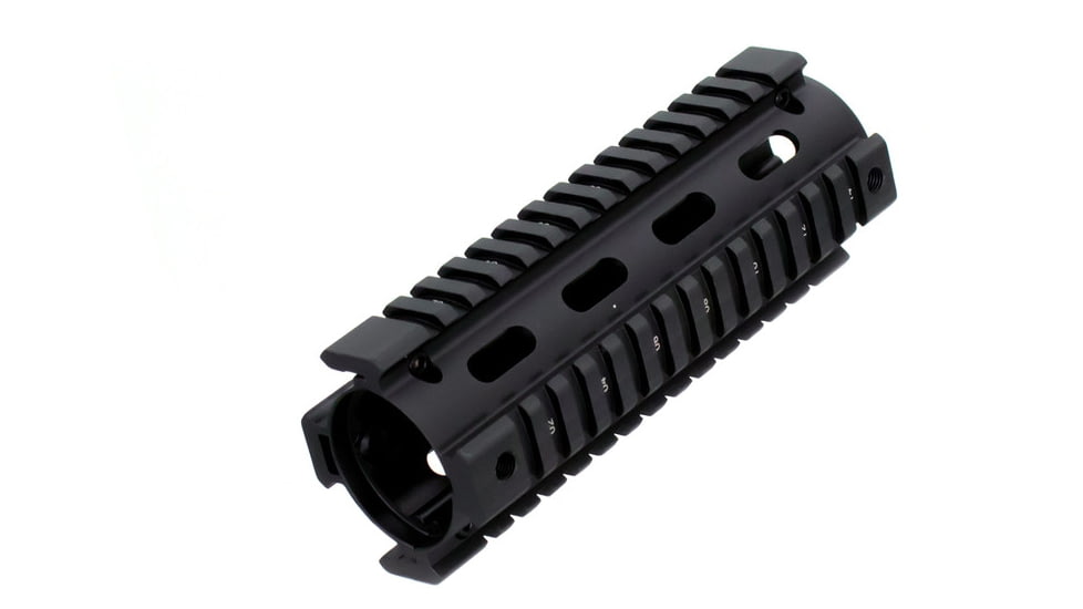 AIM Sports Inc AR-15/M4 Handguard/Quad Rail Carbine Length, Black, Medium, MT021
