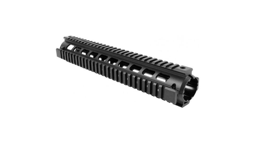 AIM Sports Inc Stanag 4694-Rifle Length Quad Rail, Black, Large MT042