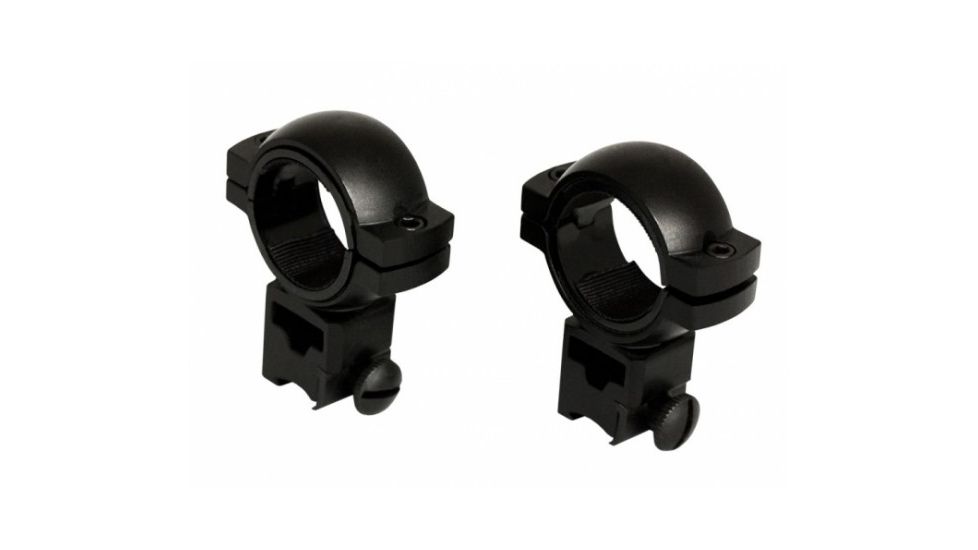 AimSports 30mm Rings 3/8in. Dovetail/1in. Insert-High, Black QD30T