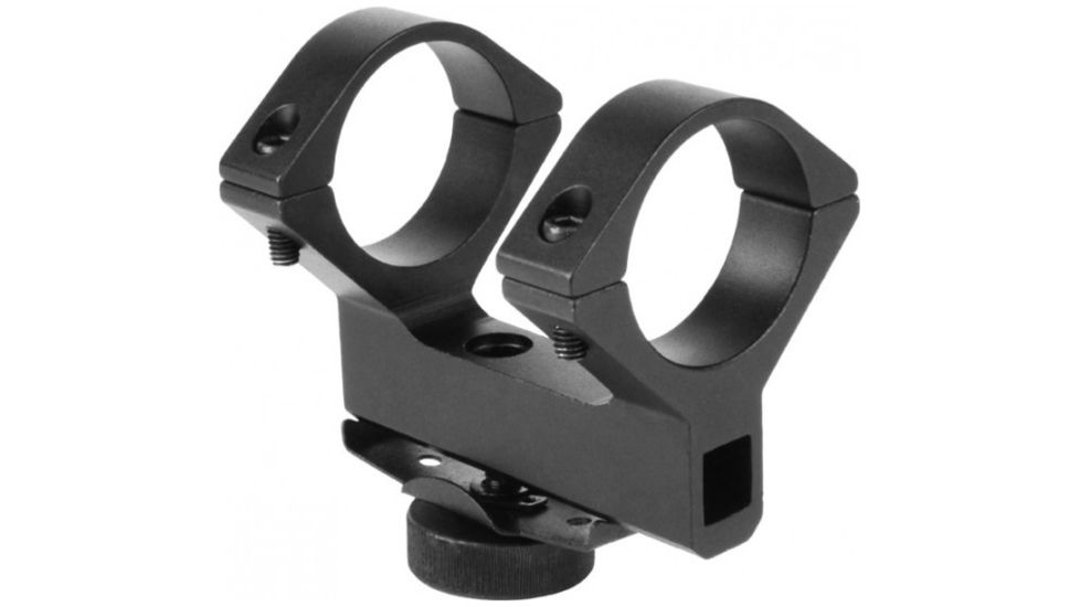 AimSports AR15/M16 Compact 30mm w/ 1in. Inserts One Piece Scope Mount For Ch, Black MT006C