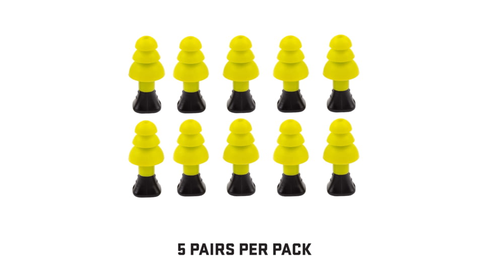 Allen ULTRX Silicone Ear Plugs, 5-Pairs, Yellow, 4122
