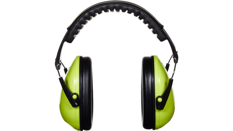 Allen Youth Sound Shield Foldable Safety Earmuffs, 21 dB NRR, ANSI S3.19 &amp; CE EN352-1 Hearing Protection Rated, Black/Chartreuse, One Size, 2327