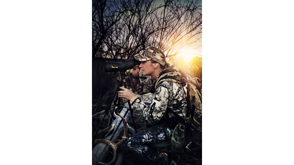 Alpen 15-45x60mm Compact Straight Spotting Scope, Green 725