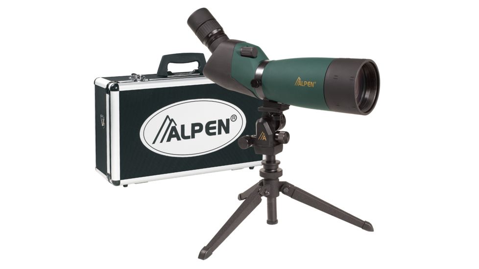Alpen 20-60x80mm Angled Spotting Scope w/ Tripod and Travel Case