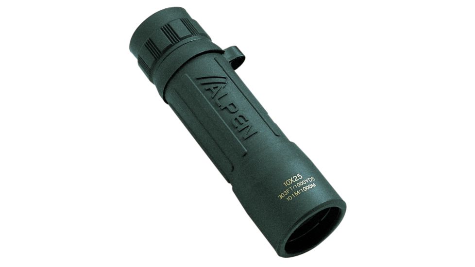 ALPEN Sport 10x25 Compact Roof BK7 Prism Monocular, Green 117