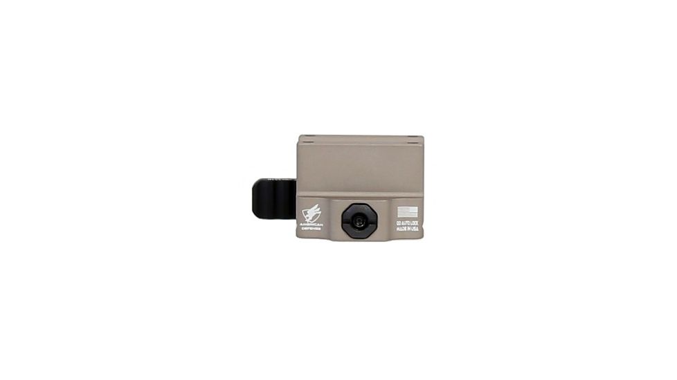 American Defense Manufacturing Trijicon MRO Mount Lower 1/3rd Co-Witness, Tactical Lever, Flat Dark Earth, AD-MRO-11 TAC R FDE