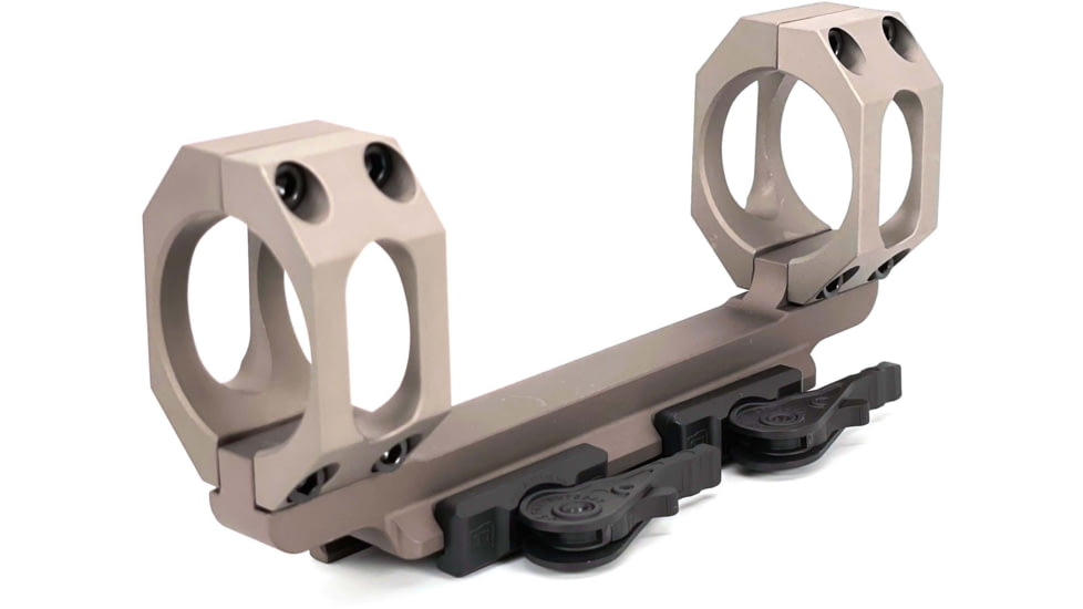 USED American Defense Manufacturing 1-Piece Extra Wide No Offset QD Mount, Titanium Lever, 30mm Rings, FDE, AD-RECON-SEW-30-FDE-TL, EDEMO2