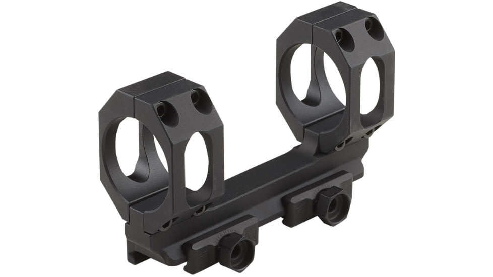 American Defense Manufacturing 20 MOA. 30mm Straight Up Dual Ring Scope Mount w/ 1/2in Titanium GI Bolts, Black, Small, AD-RECON-S-20MOA-30-TGIB