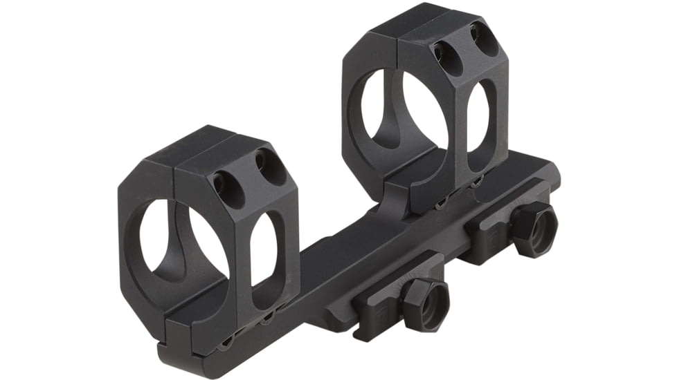 American Defense Manufacturing 2in Offset, 20MOA. 30mm Dual Ring Scope Mount w/ 1/2in Titanium GI Bolts, Black, Small, AD-RECON-20-MOA-30-TGIB