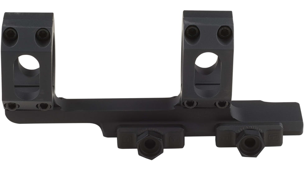 American Defense Manufacturing 2in Offset - 34mm Dual Ring Scope Mount w/ 1/2in Titanium GI Bolts, Black, Small, AD-RECON-34-TGIB