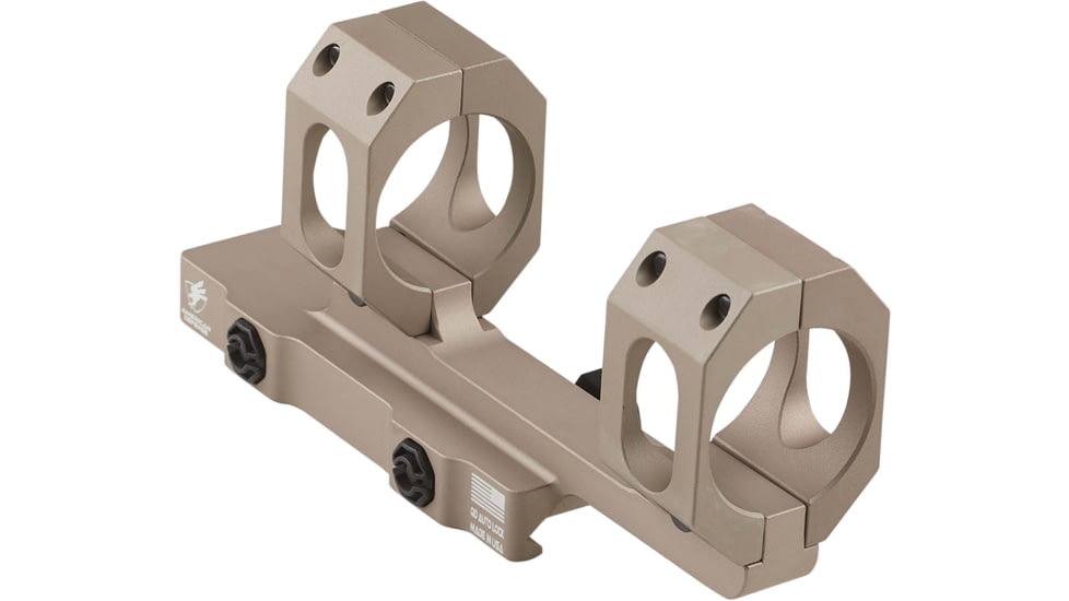 American Defense Manufacturing 2in Offset - 34mm Dual Ring Scope Mount w/ 1/2in Titanium GI Bolts, Flat Dark Earth, Small, AD-RECON-34-FDE-TGIB