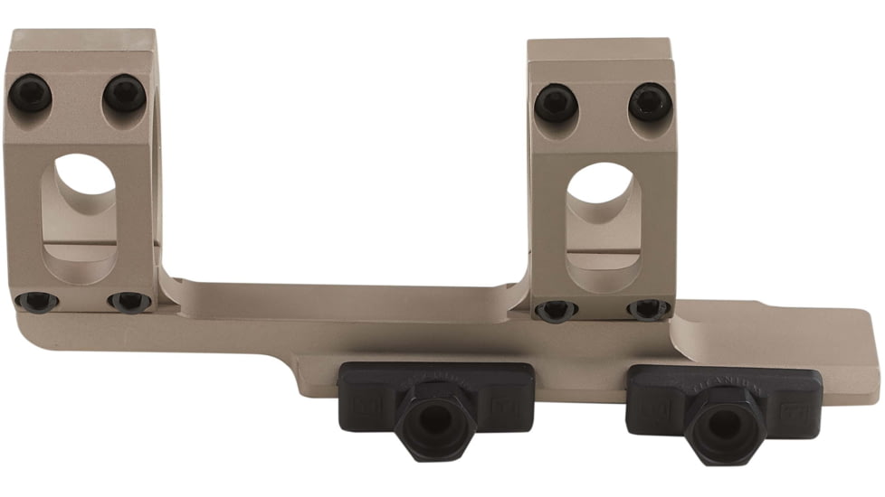 American Defense Manufacturing 2in Offset - 34mm Dual Ring Scope Mount w/ 1/2in Titanium GI Bolts, Flat Dark Earth, Small, AD-RECON-34-FDE-TGIB