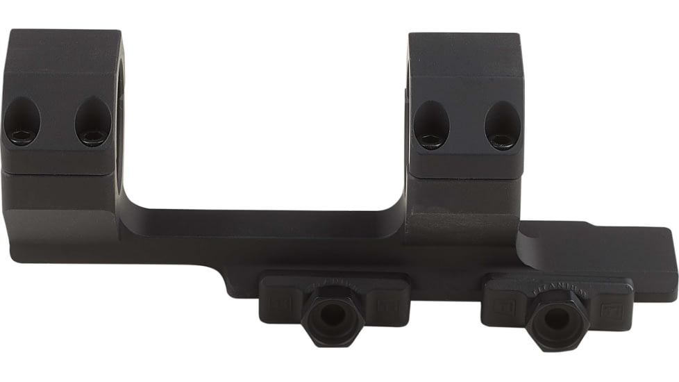 American Defense Manufacturing 30mm Cantilevered Dual Ring Scope Mount w/ 1/2in Titanium GI Bolts, Black, Small, AD-DELTA-C-30-TGIB