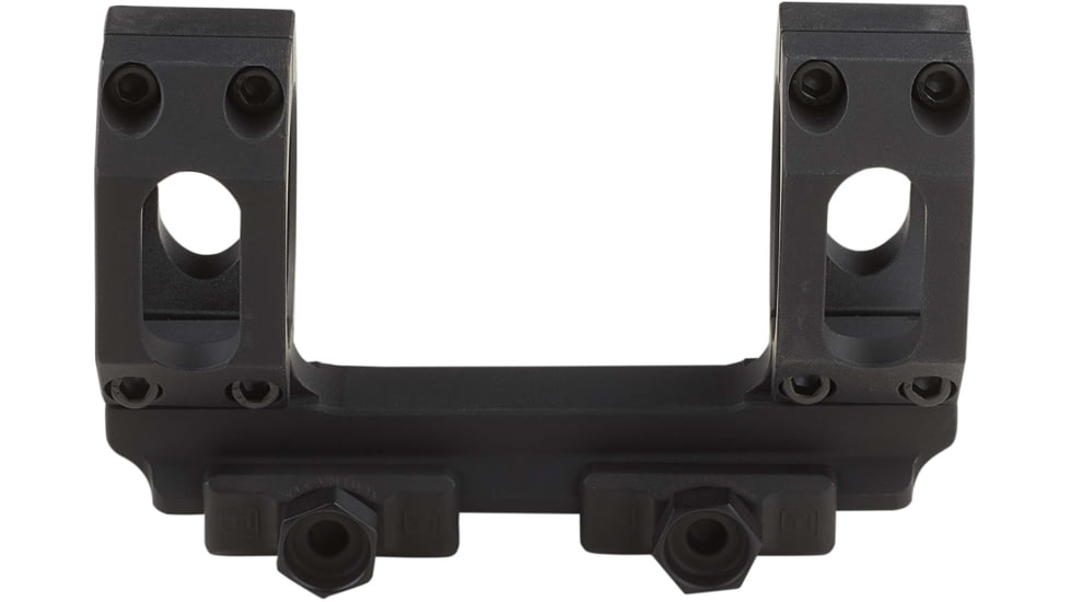 American Defense Manufacturing 34mm Straight Up Dual Ring Scope Mount w/ 1/2in Titanium GI Bolts, Black, Small, AD-RECON-S-34-TGIB