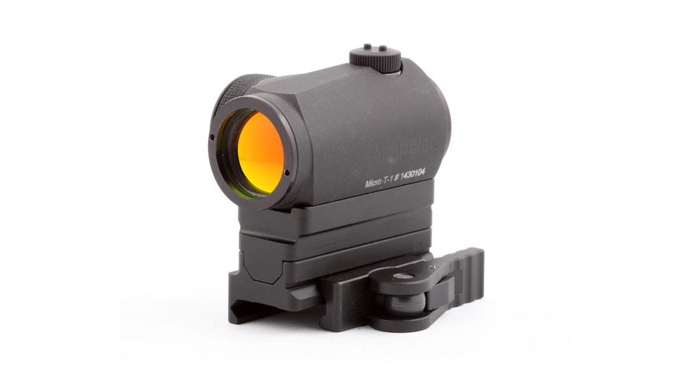 American Defense Manufacturing AD-B2 Modular Base, w/ T1-CO Riser, Tactical Lever, Black, AD-B2-T1-CO TAC R