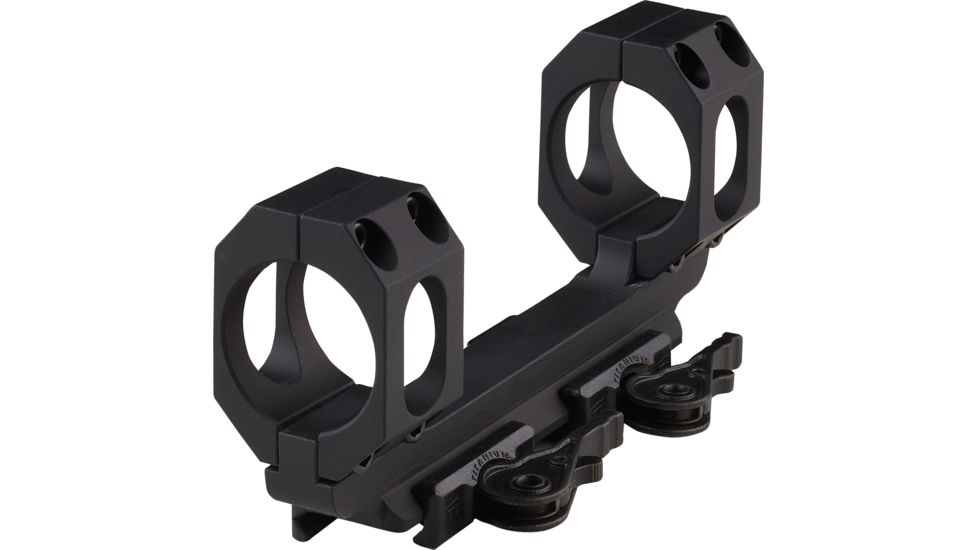 American Defense Manufacturing Dual Ring Scope Mount Straight Up, Spaced Wide to Fit Larger Scoped Like SCHMIDT &amp; BENDER, 32mm Rings, Black, AD-RECON-SW 32 STD-TL