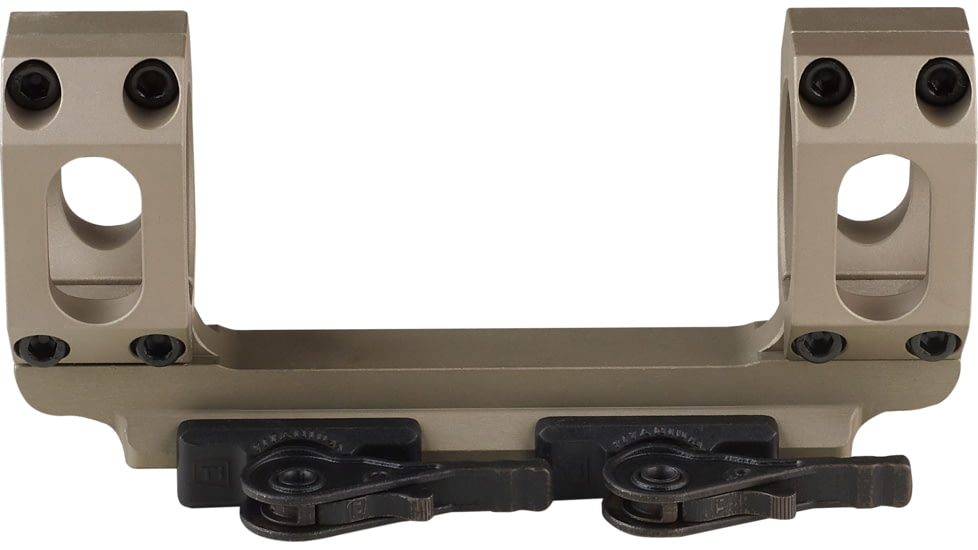 American Defense Manufacturing Dual Ring Scope Mount Straight Up, Spaced Wide to Fit Larger Scoped Like SCHMIDT &amp; BENDER, 40mm Rings, Flat Dark Earth, AD-RECON-SW 40 STD FDE-TL