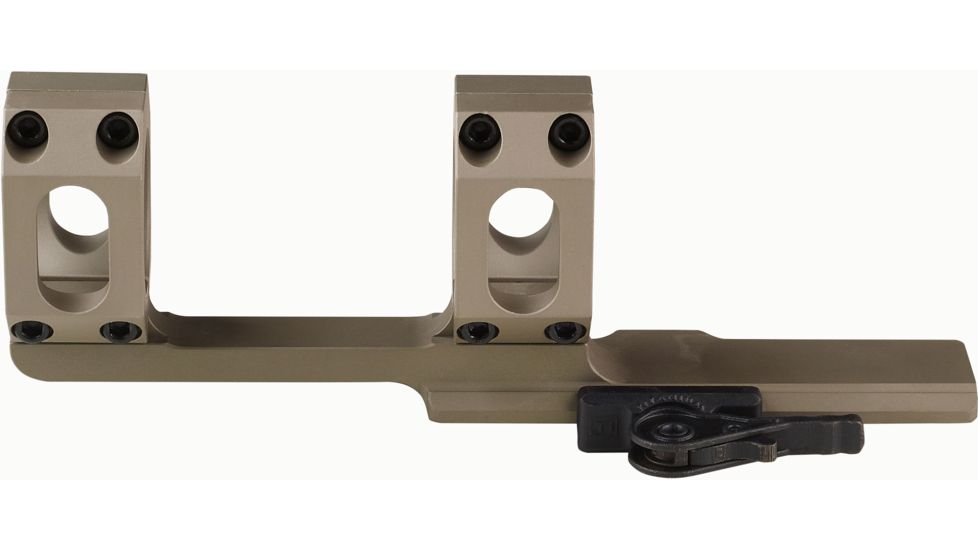 American Defense Manufacturing Dual Ring Scope Mount w/ a 3in Offset, Single QD Lever, 1in Rings, Flat Dark Earth, AD-SCOUT-X 1 STD FDE-TL