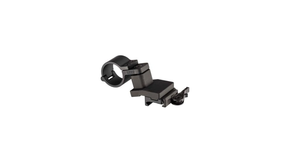 American Defense Manufacturing Magnifier Swing Off Mount - Midrange, w/Hinge Release Ring, Standard Lever, Black, AD-SM-03-HR STD