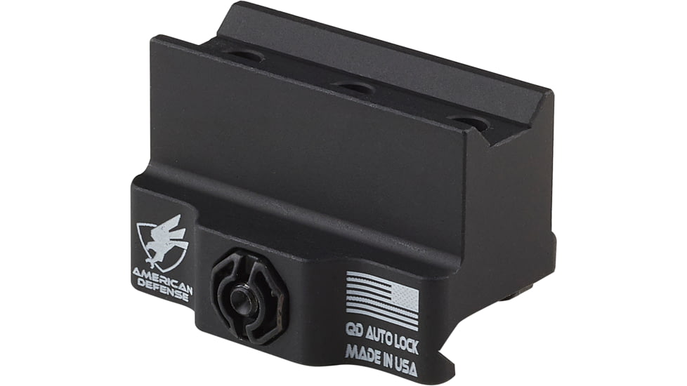 American Defense Manufacturing Modular Base w/ Titanium Lever Assembly, Black, 1.8 in, AD-B5-TL