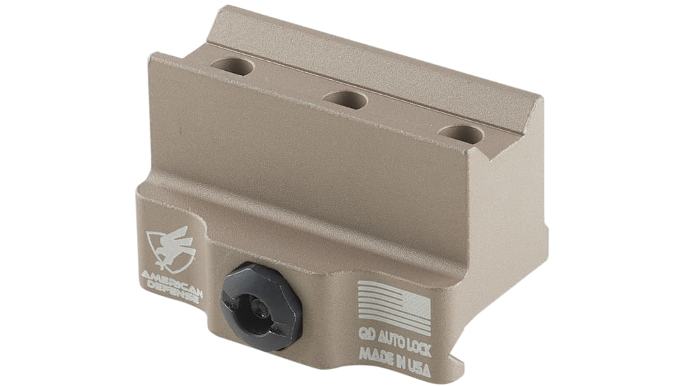American Defense Manufacturing Modular Base w/ Titanium Lever Assembly, Flat Dark Eath, 1.8 in, AD-B5-FDE-TL