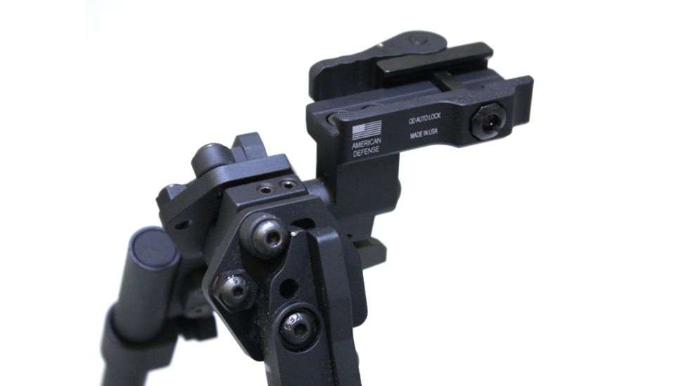 American Defense Manufacturing QD Bipod Mount for the GGG Bipod, Black, AD-190-TL