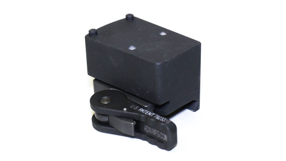 American Defense Manufacturing Trijicon RMR Mount Co-witness Troy Sights, Standard Lever, Black, AD-RMR-MID-STD